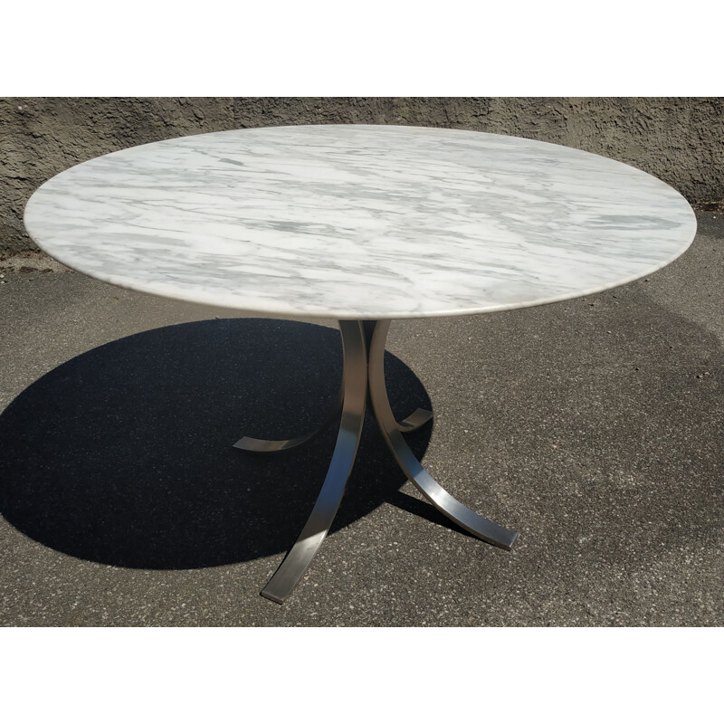 Table à repas vintage en marbre 1970
