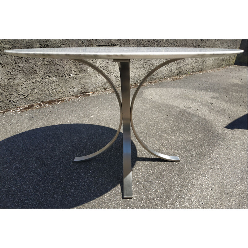 Vintage marble dining table 1970 