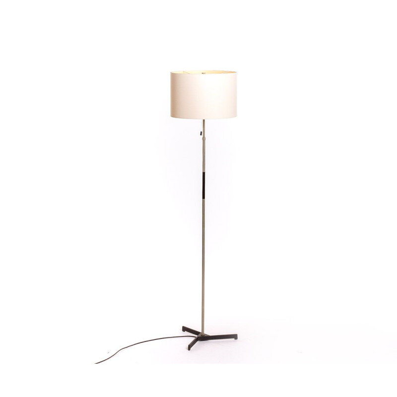 Vintage floor lamp with geometrical base by Leclaire Schafer