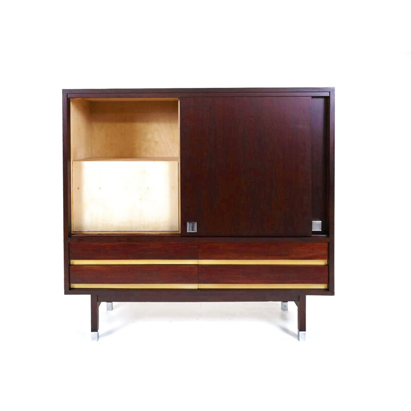 Vintage rosewood cabinet by Alfred Hendrickx 1960