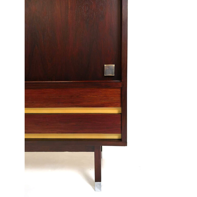 Vintage rosewood cabinet by Alfred Hendrickx 1960