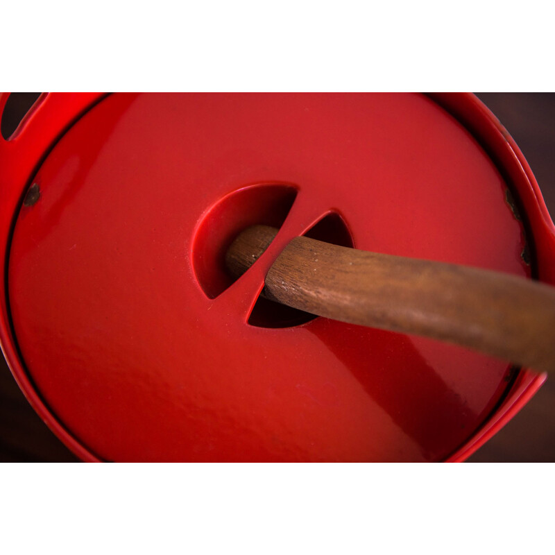 Casserole in red cast iron, Timo SARPANEVA - 1960s