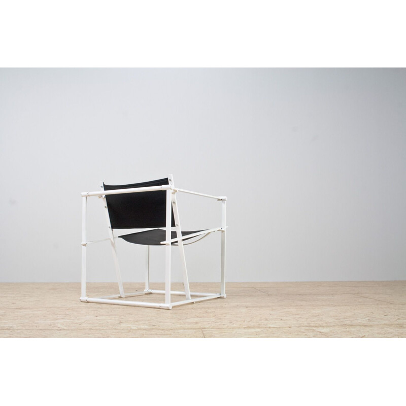 FM61 armchair in metal by Radboud van Beekum for Pastoe