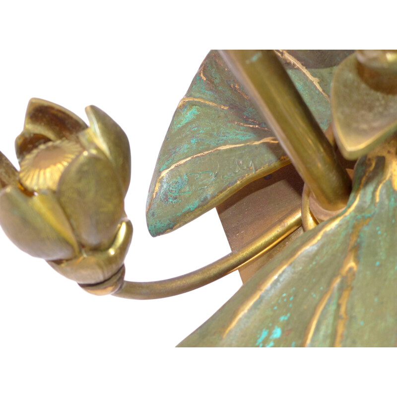 Golden Lily lamp by Maison Charles