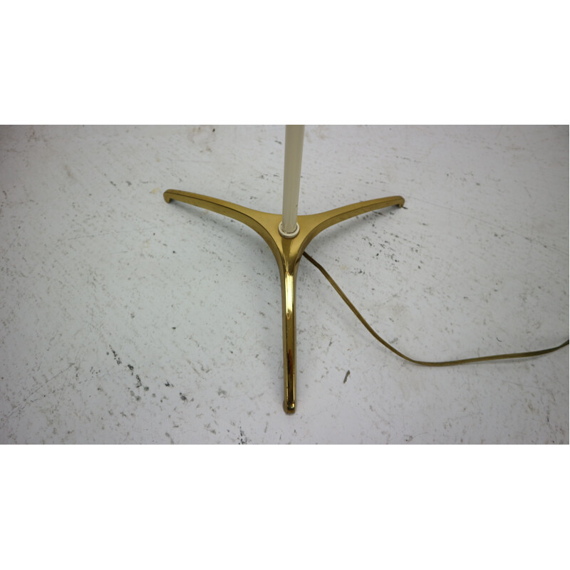 Vintage French floor lamp brass and metal