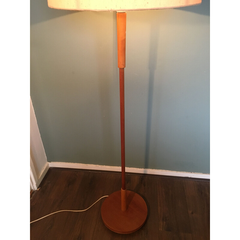 Vintage Danish teak floor lamp