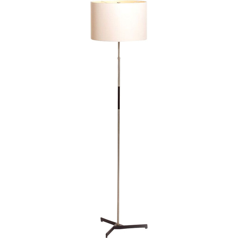 Vintage floor lamp with geometrical base by Leclaire Schafer