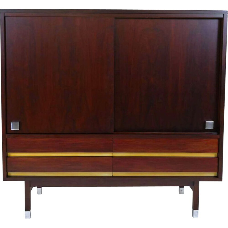 Meuble bar vintage en palissandre par Alfred Hendrickx 1960