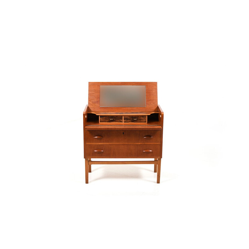 Vintage teak and oak dressing table, Denmark 1950