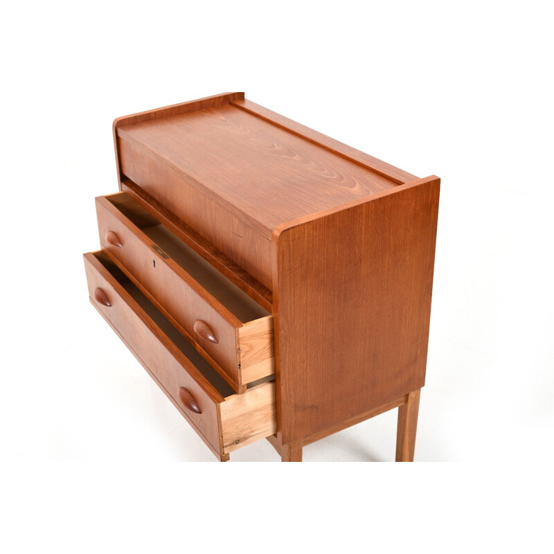 Vintage teak and oak dressing table, Denmark 1950