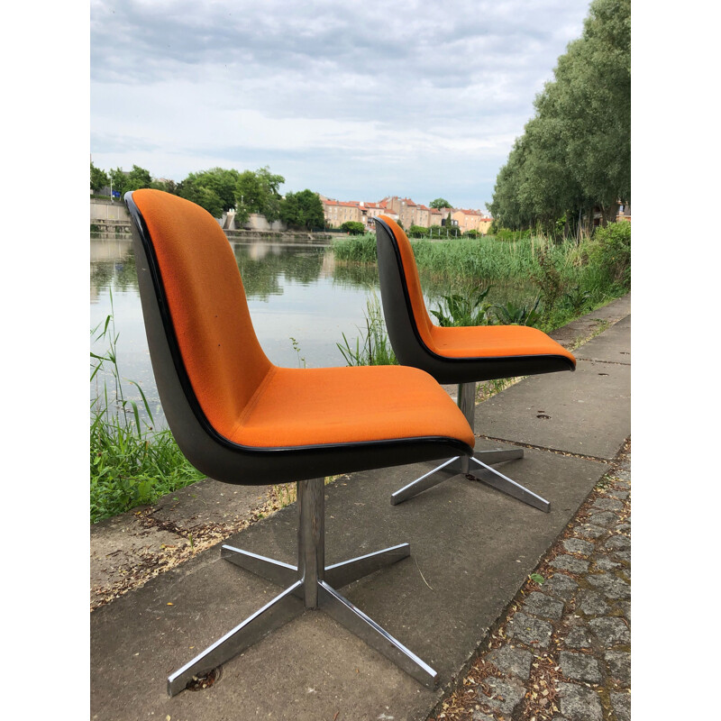 Pair of vintage design chairs for Comforto