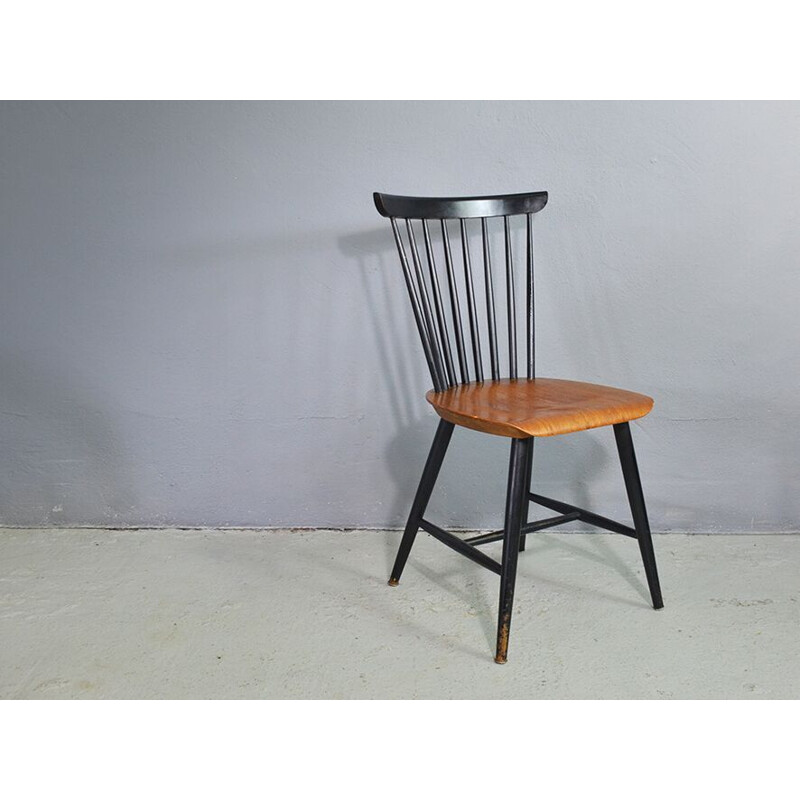 Vintage dutch Tapiovaara chair for Pastoe in wood 1960