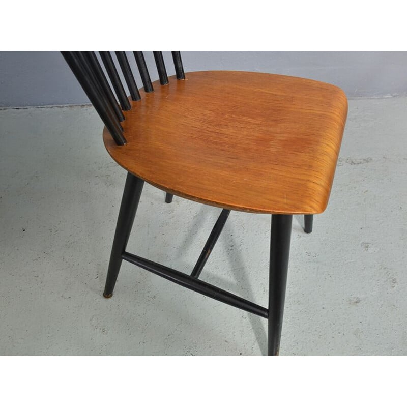 Vintage dutch Tapiovaara chair for Pastoe in wood 1960