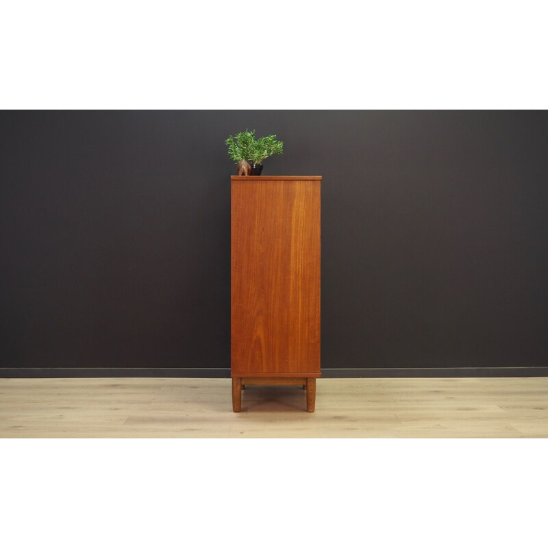 Vintage danish chest of drawers in teakwood 1960