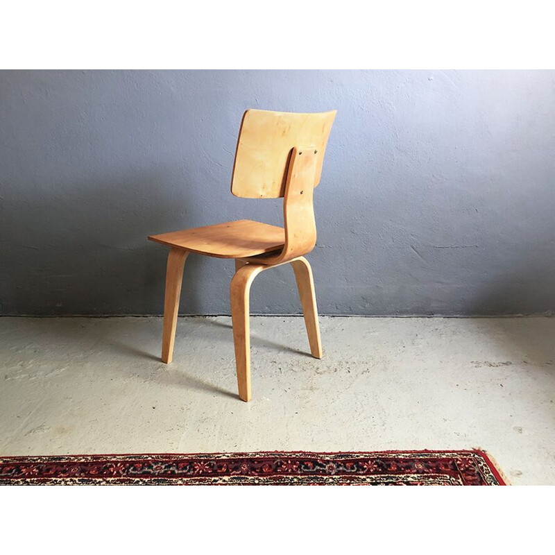 Vintage SB02 chair for Pastoe in plywood 1950