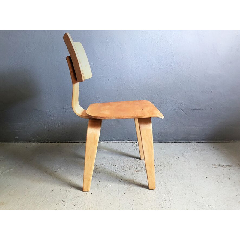 Vintage SB02 chair for Pastoe in plywood 1950