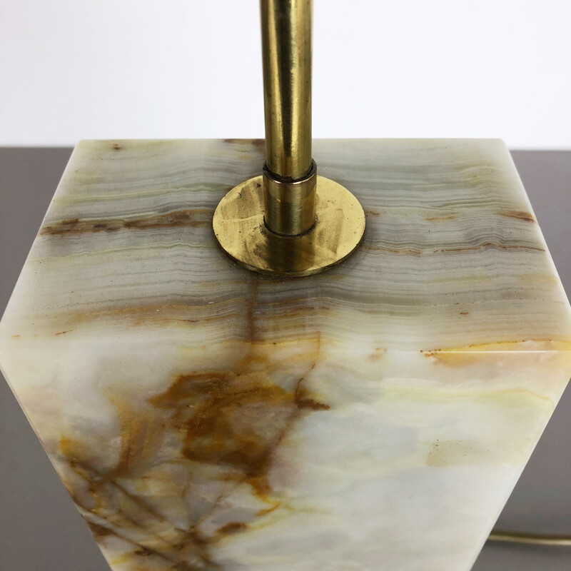 Vintage marble lamp base, Italy 1960