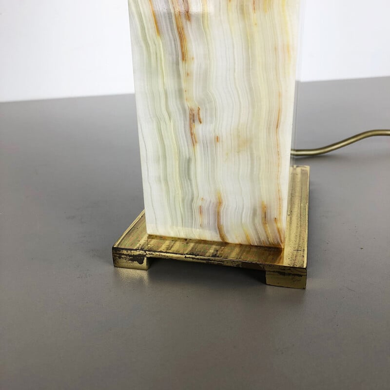 Vintage marble lamp base, Italy 1960