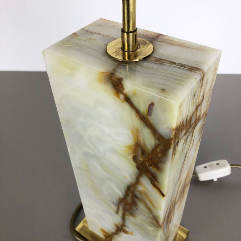 Vintage marble lamp base, Italy 1960