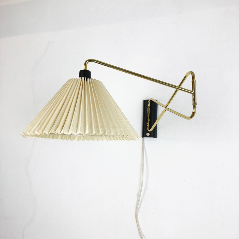 Vintage wall lamp in brass and metal by Cosak Germany 1950s