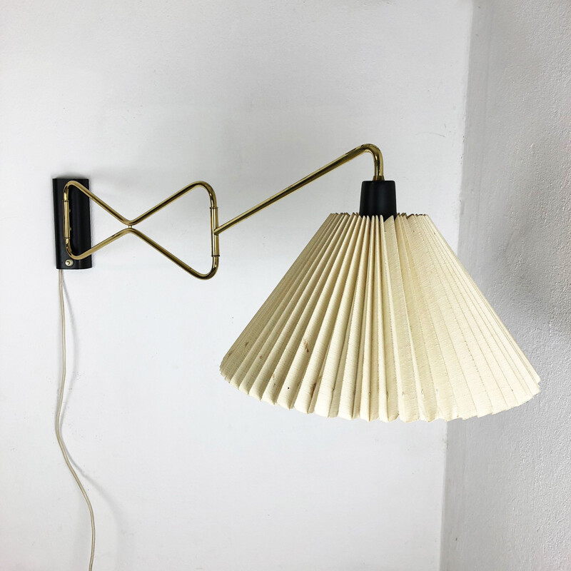 Vintage wall lamp in brass and metal by Cosak Germany 1950s