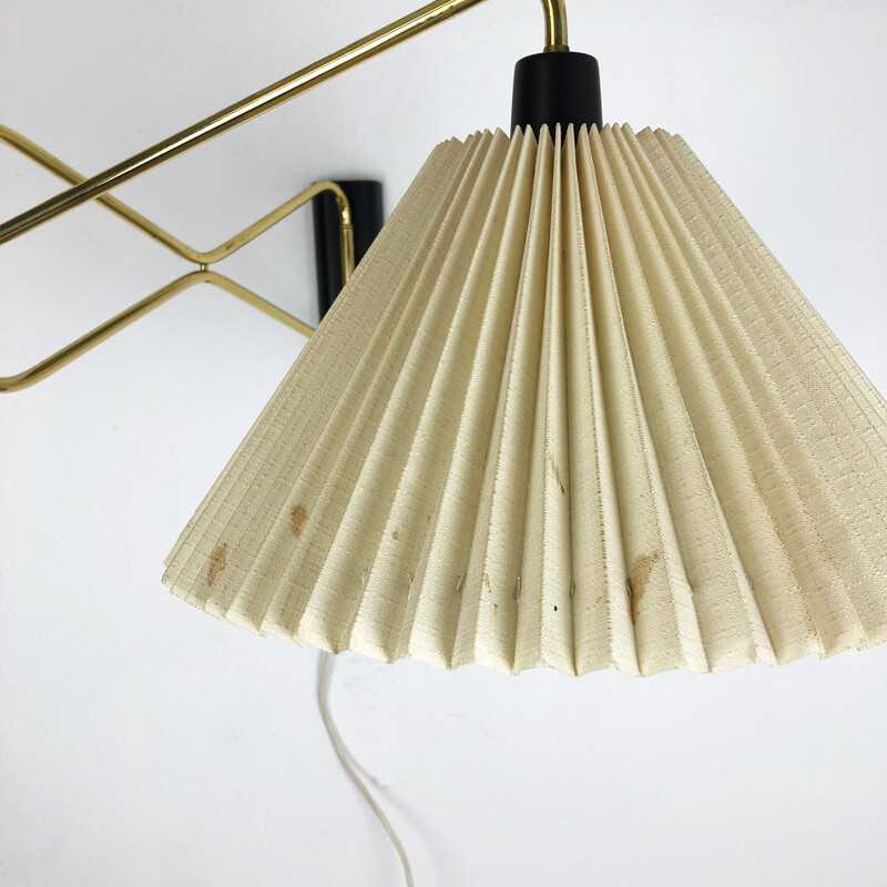 Vintage wall lamp in brass and metal by Cosak Germany 1950s