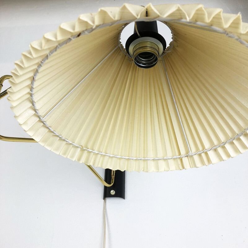 Vintage wall lamp in brass and metal by Cosak Germany 1950s