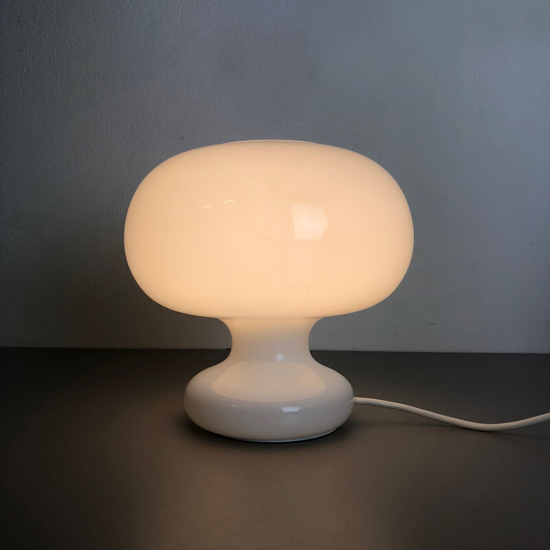 Coppia di lampade da tavolo vintage a bolle di vetro di Cosack Lights, Germania 1970