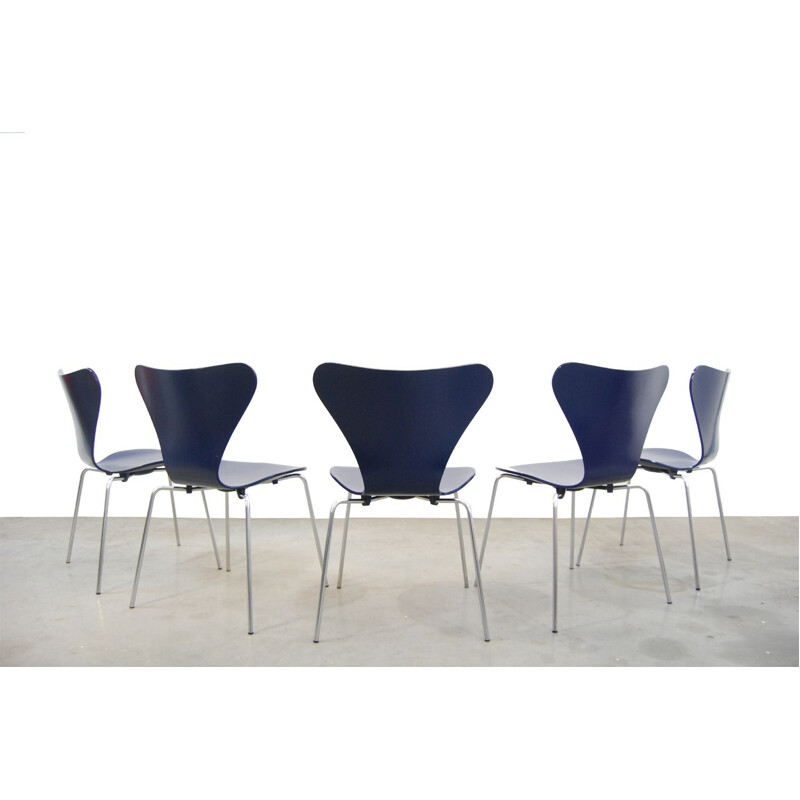 Vintage Chair Butterfly serie 7 by Arne Jacobsen for Fritz Hansen, 1960s