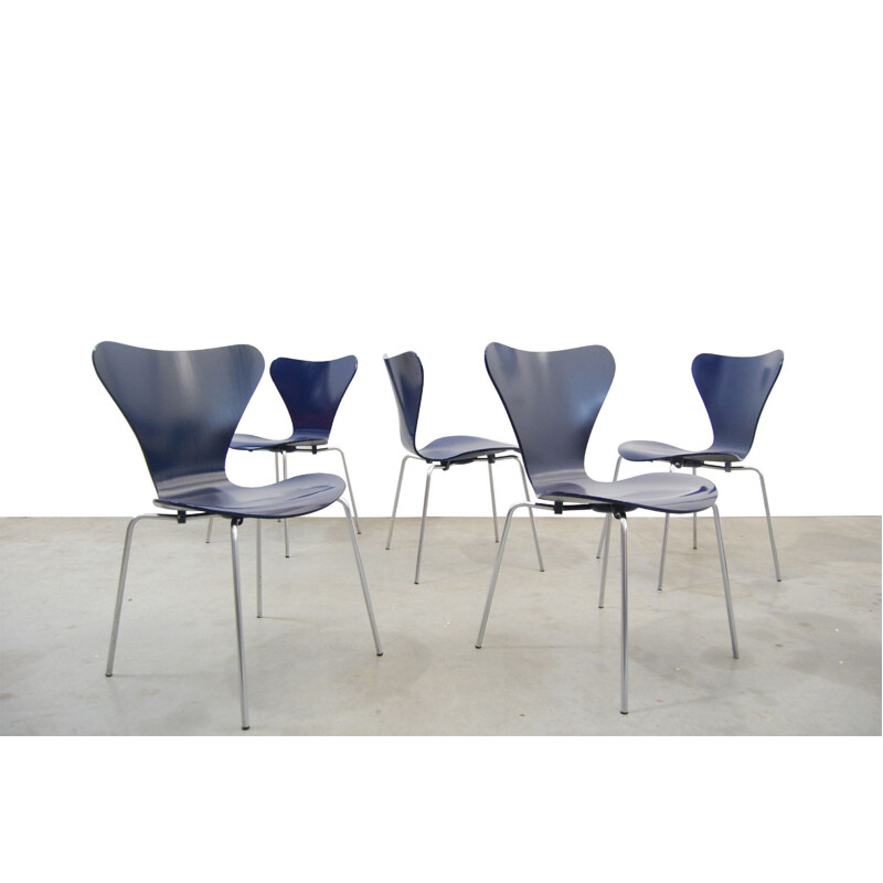 Vintage Chair Butterfly serie 7 by Arne Jacobsen for Fritz Hansen, 1960s