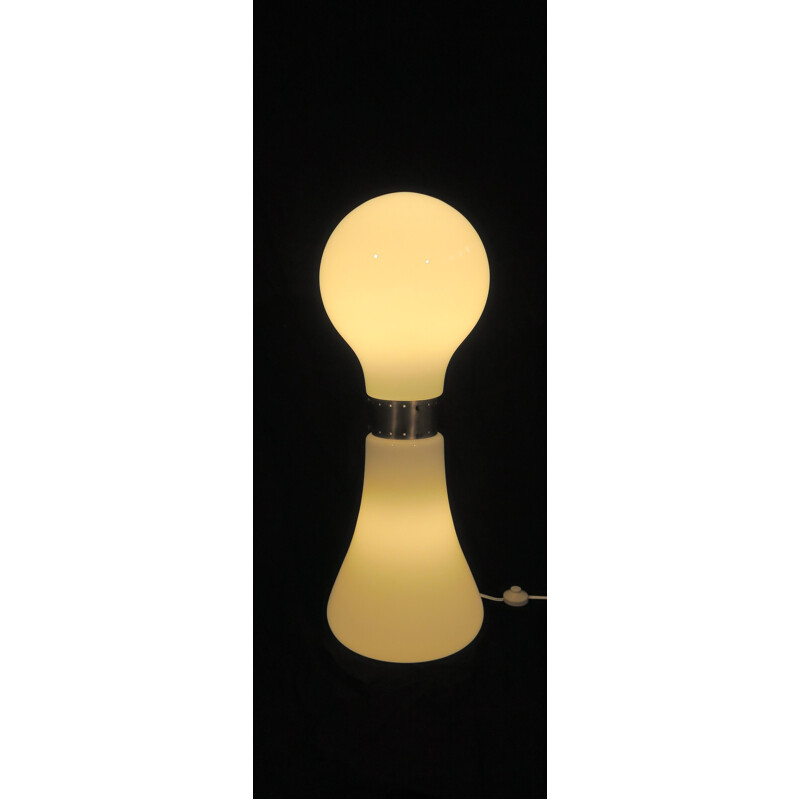 Lampe de sol vintage Mazzega verre soufflé de Murano Italie 1970