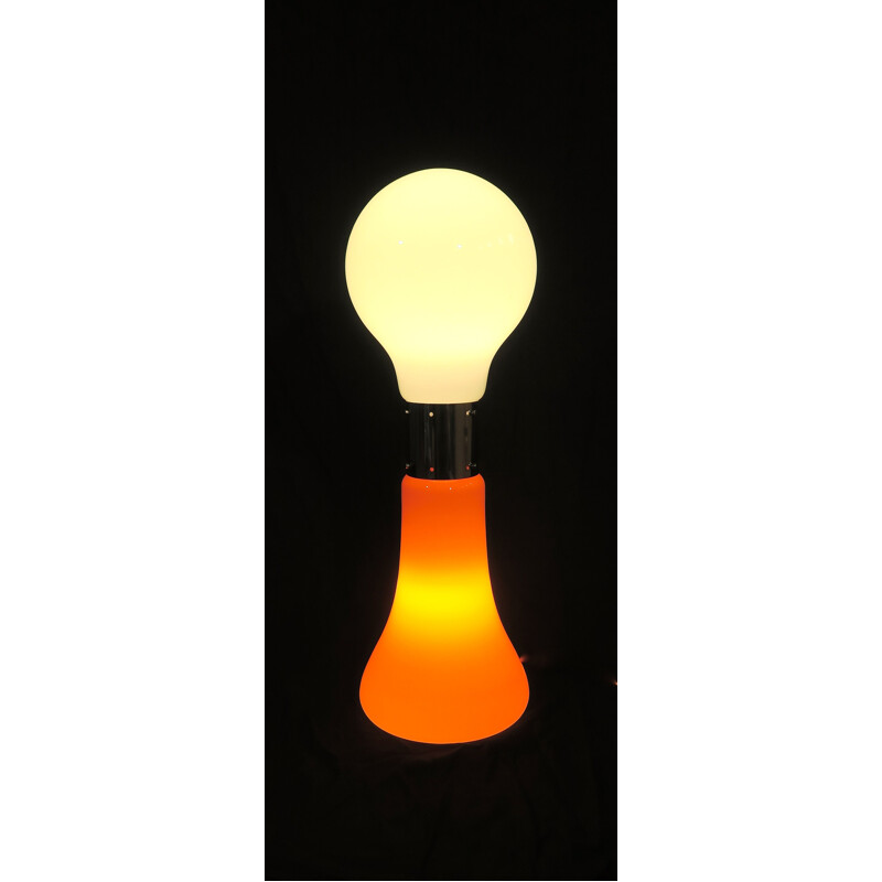Lampe de sol vintage Mazzega verre soufflé de Murano Italie 1970