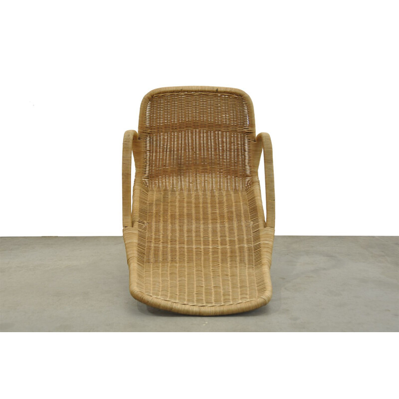 Fauteuil 514C vintage en Rotin par Dirk van Sliedregt pour Gebroeders Jonkers 1960