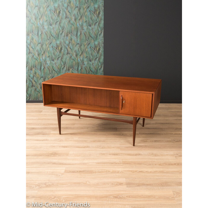 Vintage teak writing desk by Heinrich Riestenpatt 1960s