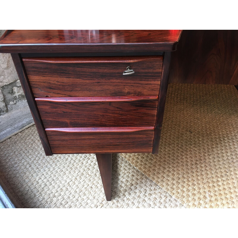 Vintage Boomerang desk in rosewood by Peter Løvig Nielsen 1960s