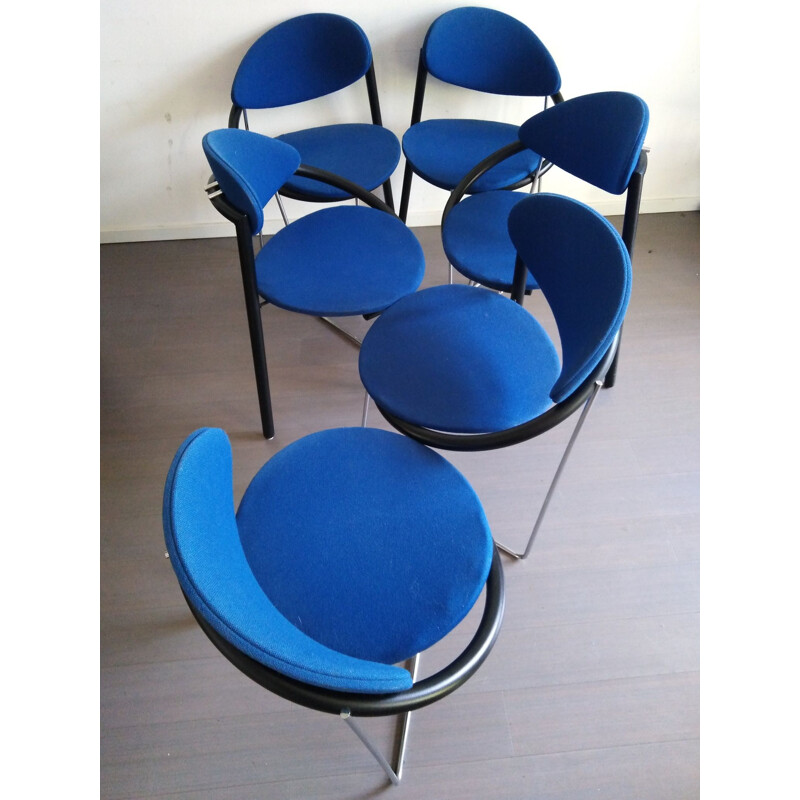 Suite de 4 chaises de salle à manger vintage par CASTELIJN 1980
