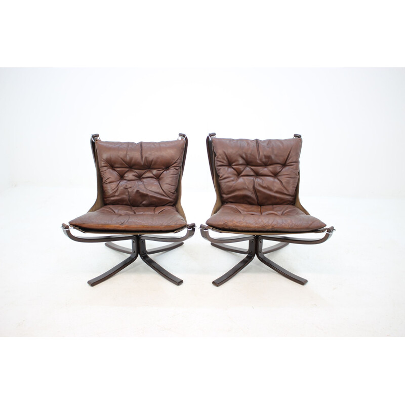 Pair of vintage chairs by Sigurd Ressell for Vatne Møbler, 1970