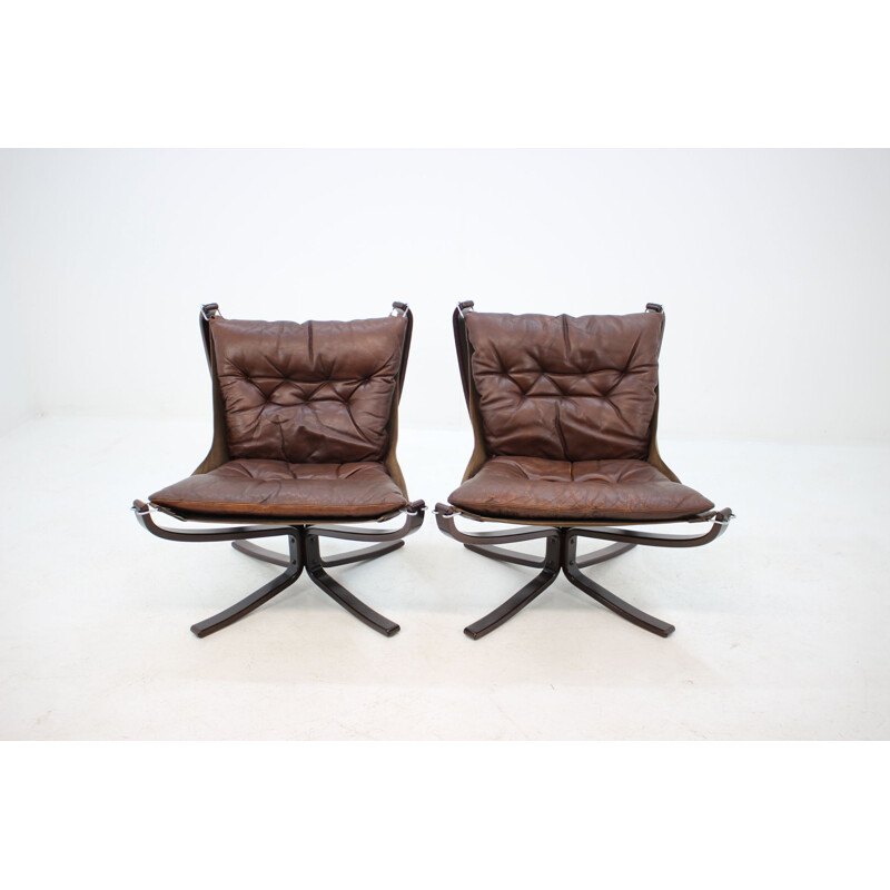 Pair of vintage chairs by Sigurd Ressell for Vatne Møbler, 1970