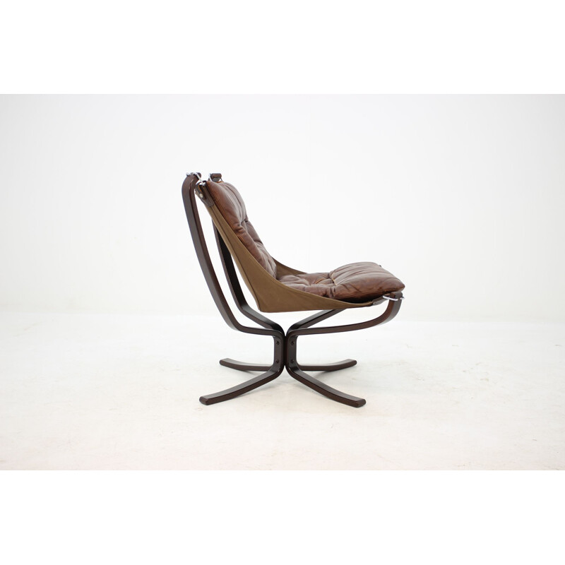 Chaise vintage "Falcon" par Sigurd Ressell pour Vatne Møbler,1970