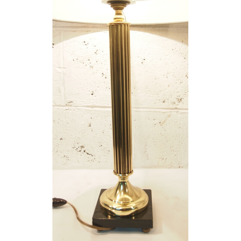 "Empire" vintage table lamp in bronze and gilt, 1950