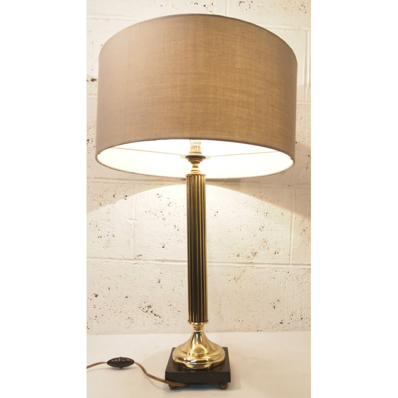 "Empire" vintage table lamp in bronze and gilt, 1950