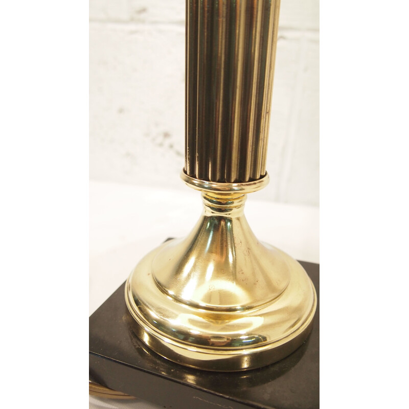Lámpara de mesa vintage "Empire" en bronce y dorado, 1950