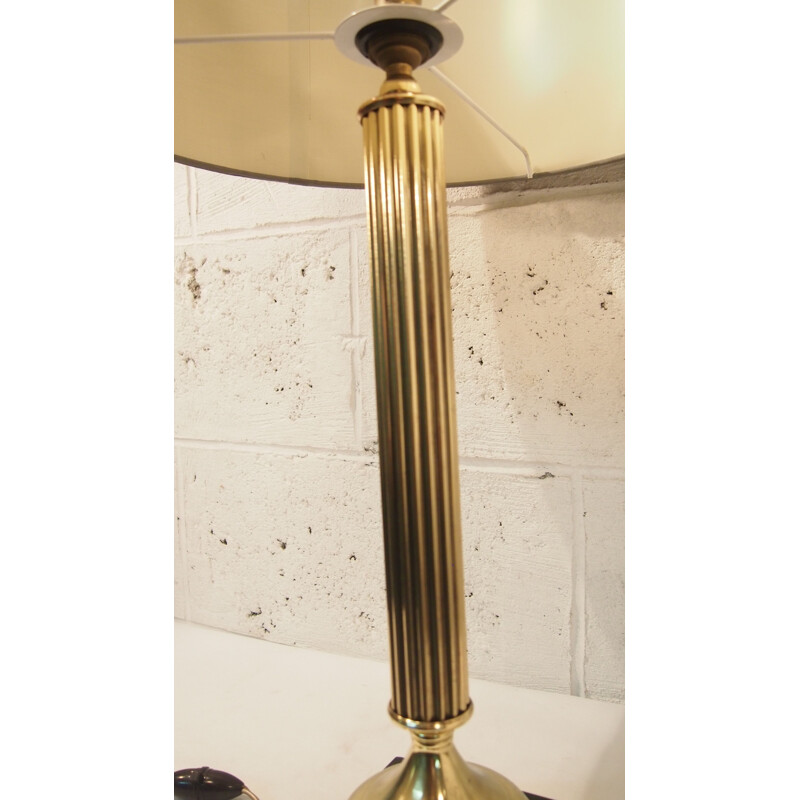 Empire" vintage tafellamp in brons en verguld, 1950