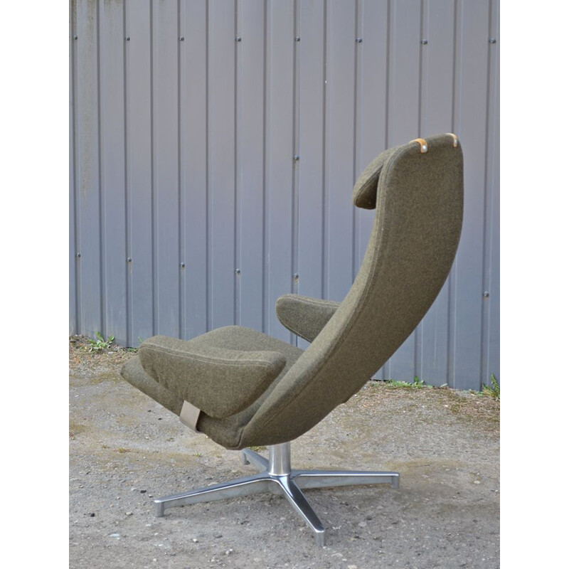 Fauteuil vintage pivotante par Alf Svensson pour DUX,1962