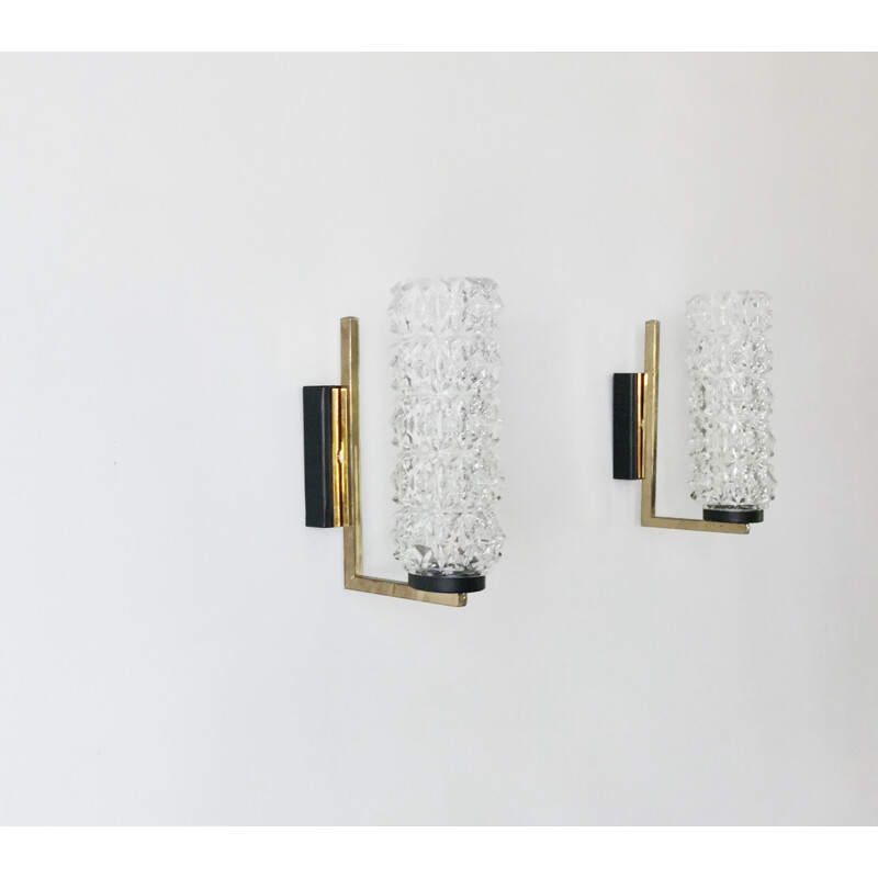 Vintage pair of wall lights by La Maison Arlus, 1950