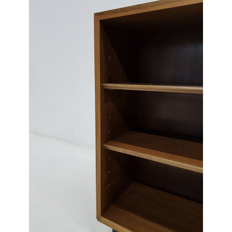 Vintage bookcase in walnut Scandinavian 1960s