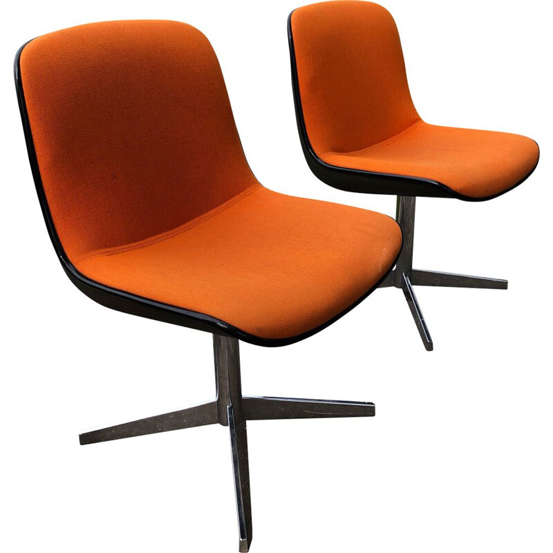 Pair of vintage design chairs for Comforto