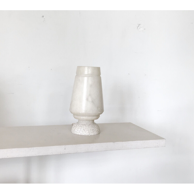 Vintage alabaster lamp, Italy 1960