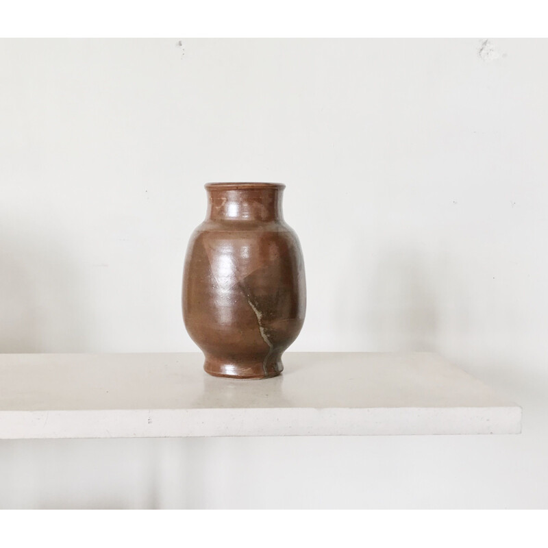 Vase vintage en céramique japinosant de Zobel, 1960