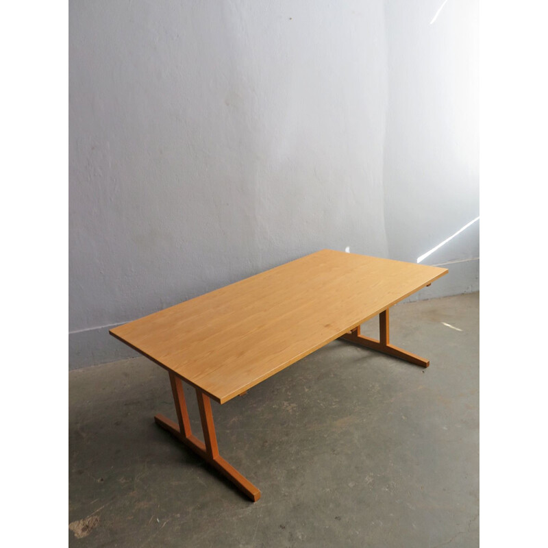 Vintage Danish large oak coffee table